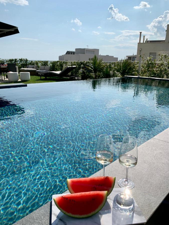 New Luxury Apartment With Private Heated Pool And Amazing Terrace With Seaview Split Ngoại thất bức ảnh