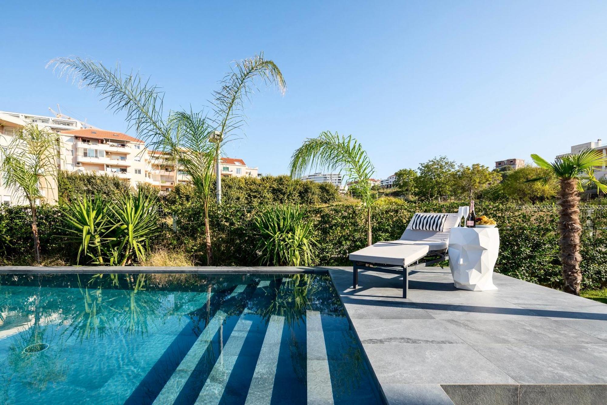 New Luxury Apartment With Private Heated Pool And Amazing Terrace With Seaview Split Ngoại thất bức ảnh