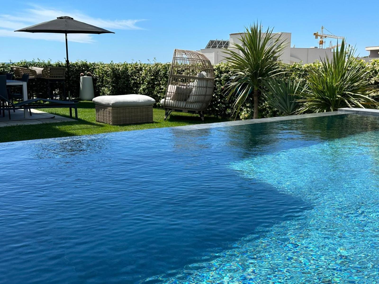 New Luxury Apartment With Private Heated Pool And Amazing Terrace With Seaview Split Ngoại thất bức ảnh